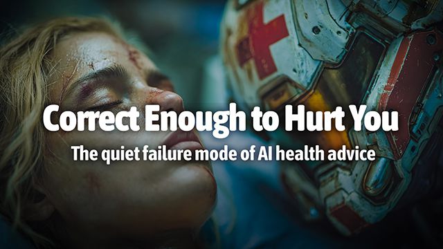 Correct Enough to Hurt You - The quiet failure mode of AI health advice