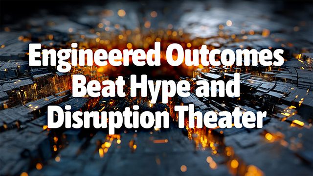 Engineered Outcomes Beat Hype and Disruption Theater