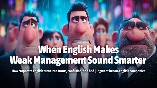 When English Makes Weak Management Sound Smarter