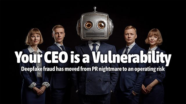 Your CEO is a Vulnerability - Deepfake fraud has moved from PR nightmare to an operating risk