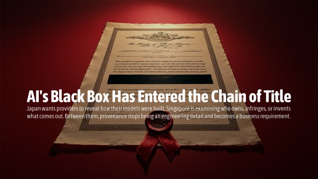 AI's Black Box Has Entered the Chain of Title
