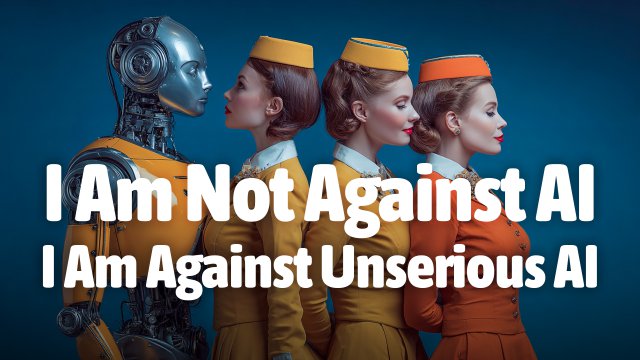 I Am Not Against AI. I Am Against Unserious AI.