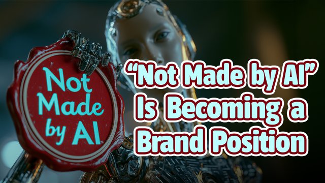 “Not Made by AI” Is Becoming a Brand Position