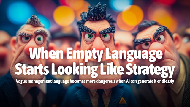 When Empty Language Starts Looking Like Strategy